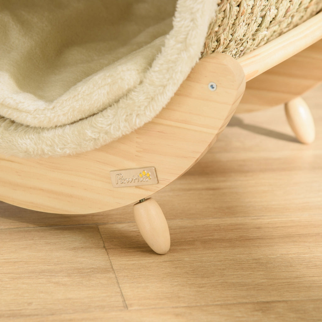Casetta per gatti con area tiragraffi e cuscino ¨C zephmum ¨C 41x38x43 cm