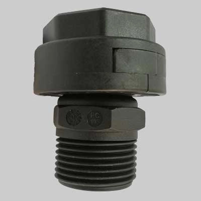 RACCORDO DIRITTO IN PLASTICA MF C/BOCCHETTONE  11/4     ITALTECNICA