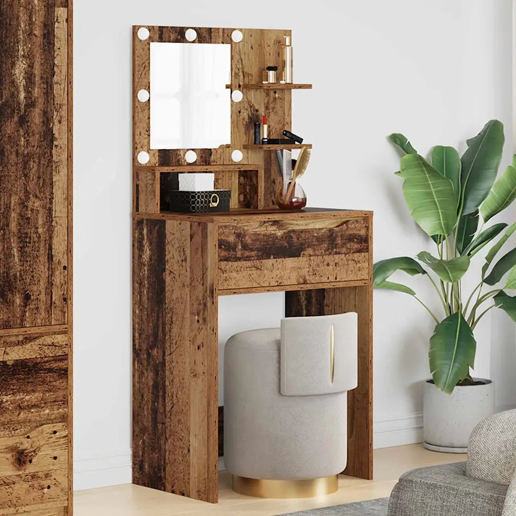 Tavoli da Trucco per Camera da Letto con cassetto Legno vecchio