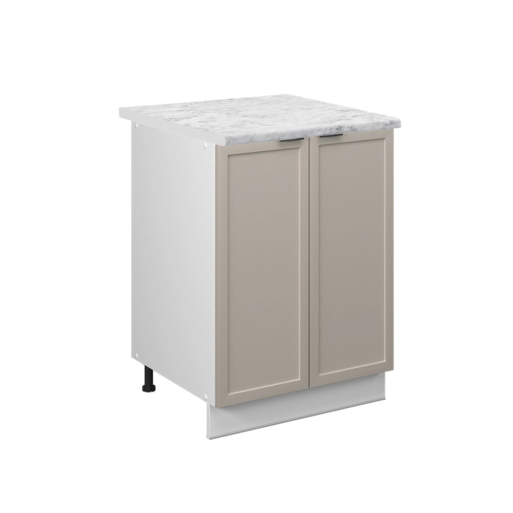 Vicco Mobiletto base cucina GrigioBeige 60 cm , PL Marmo