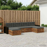 Set di divani da esterno 6 pz Legno di Acacia Massello 3383695