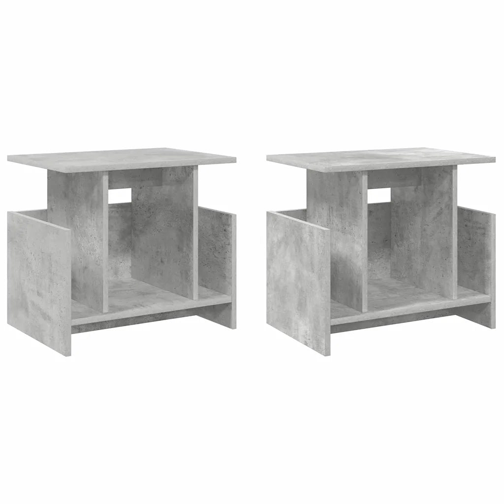 Supporto TV 2 pcs Grigio cemento 50 x 35 x 45 cm 891007