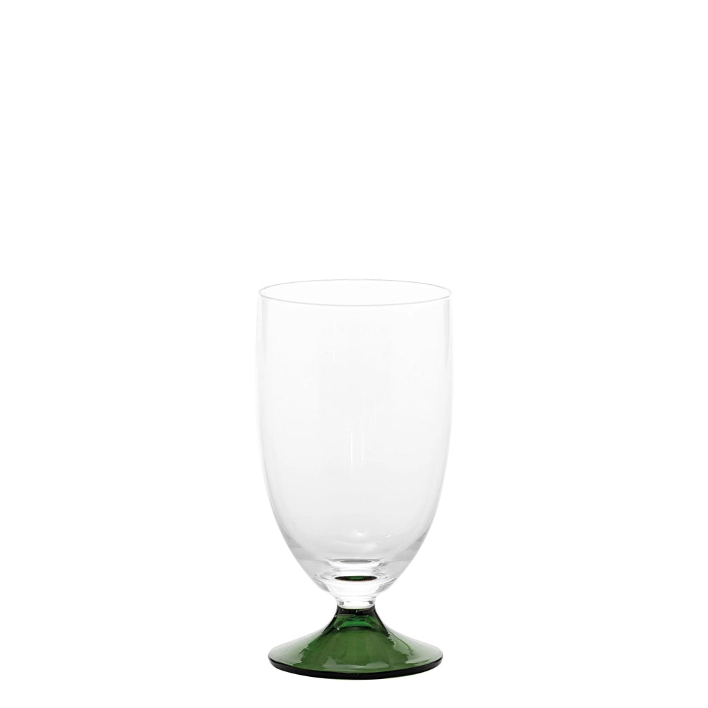 Zafferano Calice Maestro in vetro soda lime soffiato a mano set da 4 pezzi colore Verde design veneziano senza gambo per degustazione vini eleganti