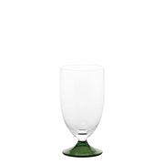 Zafferano Calice Maestro in vetro soda lime soffiato a mano set da 4 pezzi colore Verde design veneziano senza gambo per degustazione vini eleganti