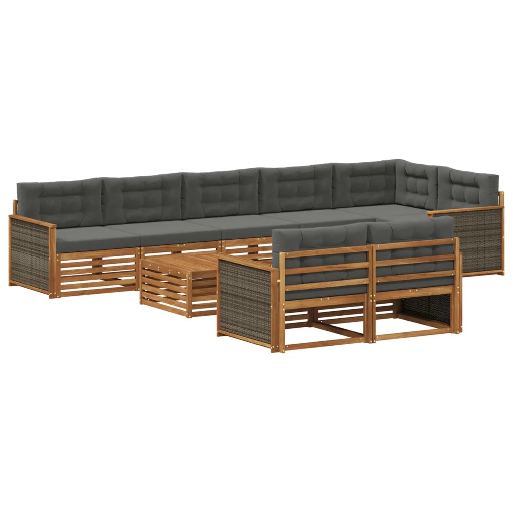 Set di divani da esterno 9 pz 3383530