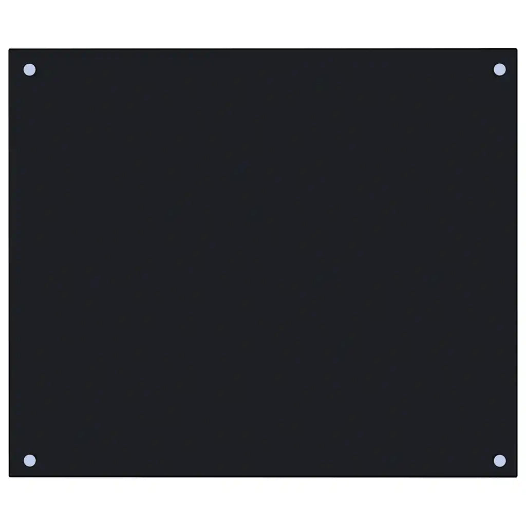 Paraschizzi per Cucina Nero 70x60 cm in Vetro Temperato CFW1532083