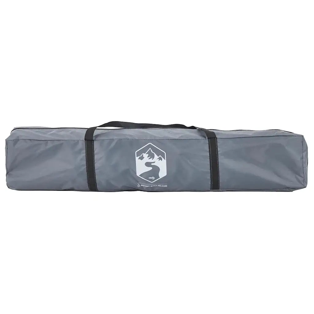 Tenda a Cupola 3 Persone Grigio e Arancione a Rilascio Rapido 4004179