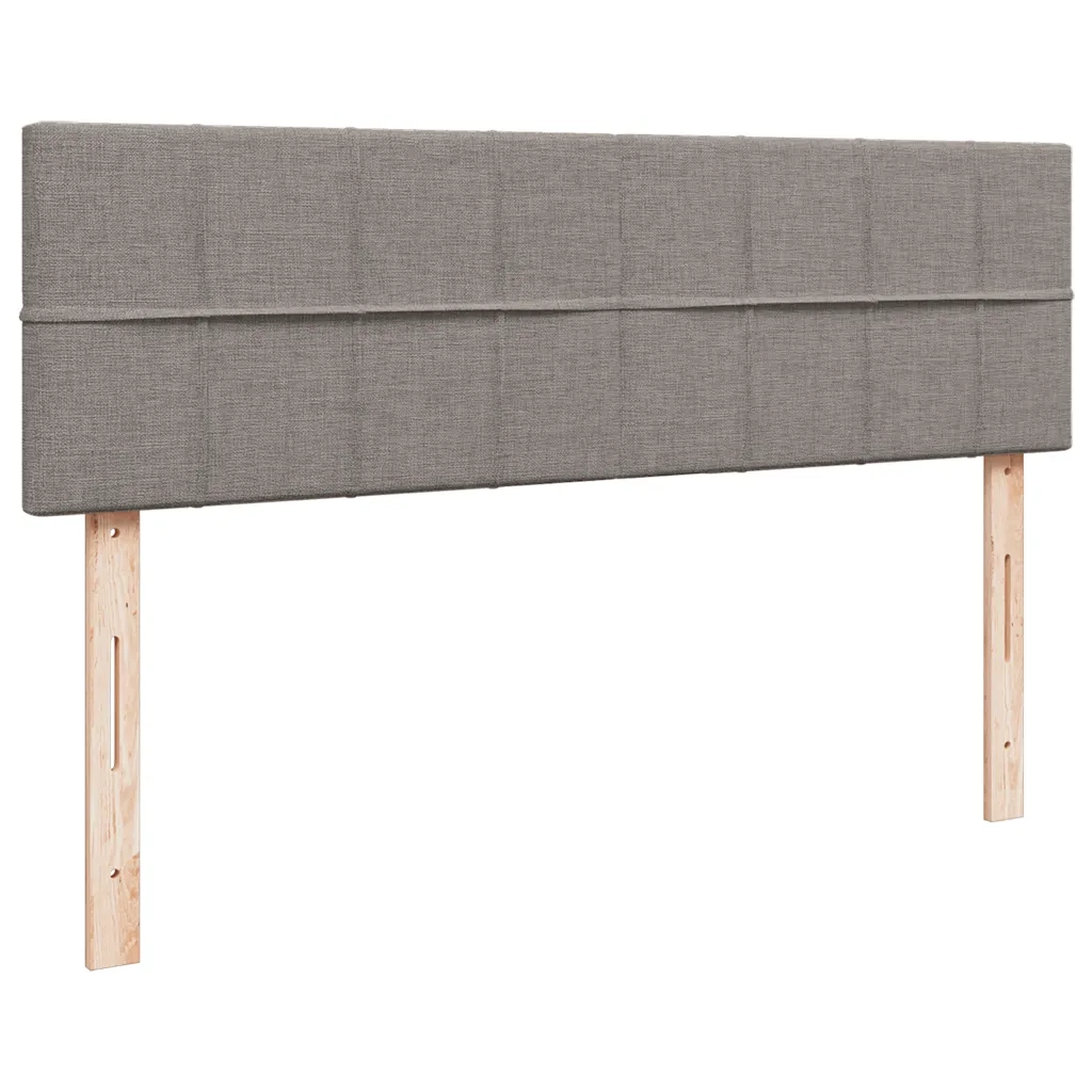 vidaXL Pouf Letto con Materasso Tortora 140x190 cm in Tessuto
