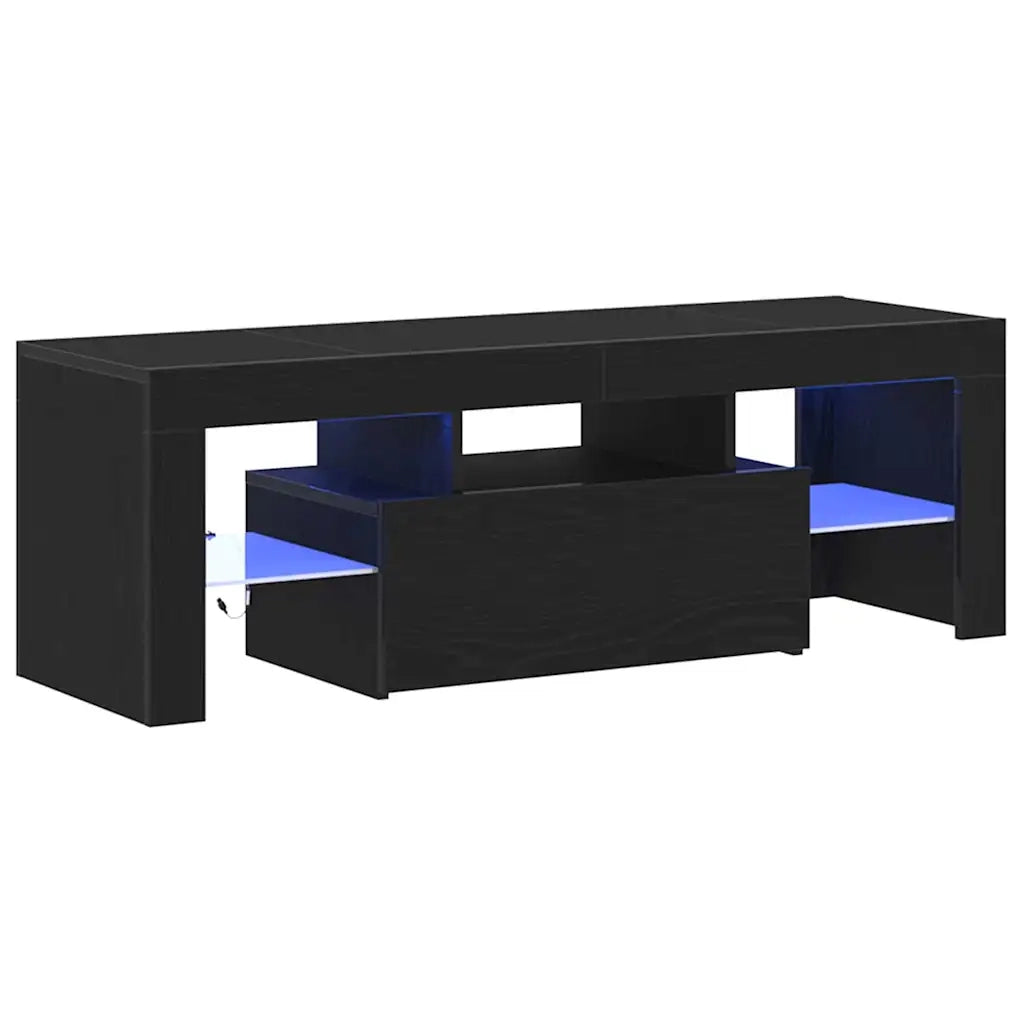 Mobile TV Rovere Nero 120 x 35 x 40 cm Legno multistrato 862552