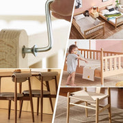 Viti in Acciaio di Carbonio M6 x 120 mm - Viti per Mobili - Connettore per Legno - Connettore Solido - Bevanda Fissa - Resistente all'Usura