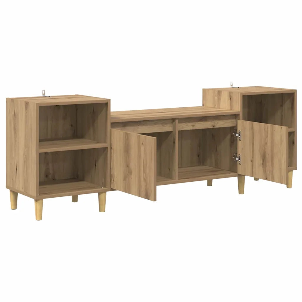 Mobile TV Rovere artigianale 160 x 35 x 55 cm Legno multistrato 881025