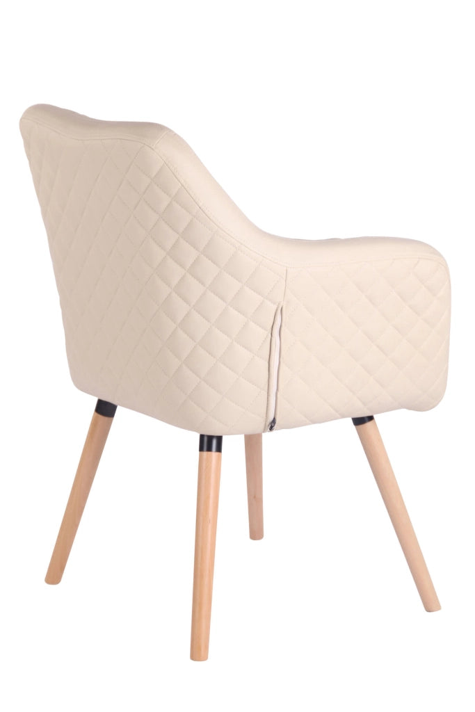 Poltroncina Design Gent In Similpelle natura,crema