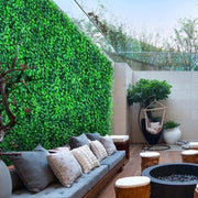 Pannello di Buxus Artificiale - Schermo di Privacy - Resistente - Senza Manutenzione - Decorazione Giardino - 50,8 x 50,8 cm - 12 pezzi