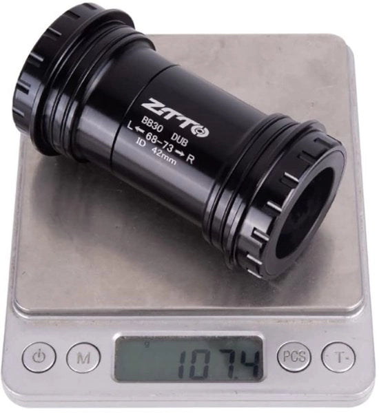 Lager per biella BB30 42mm - Lager a scatola con chiusura - Larghezza guscio 68-73mm - Materiali di alta qualità - Leggero - Facile da installare - Sottosella