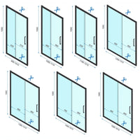 Cabina Doccia Rapid Slide Gold Brush 160x100