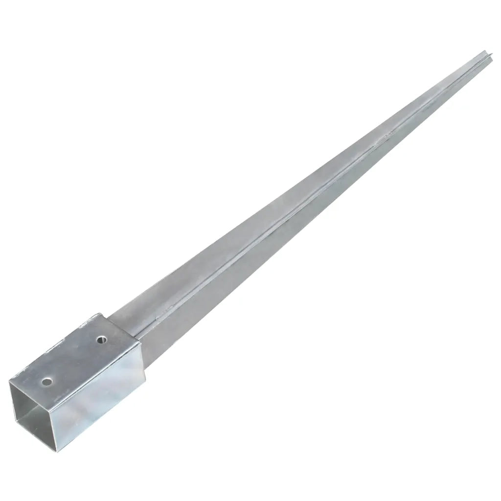 Picchetti di Terra 6 pz Argento 7x7x90 cm in Acciaio Zincato 145405