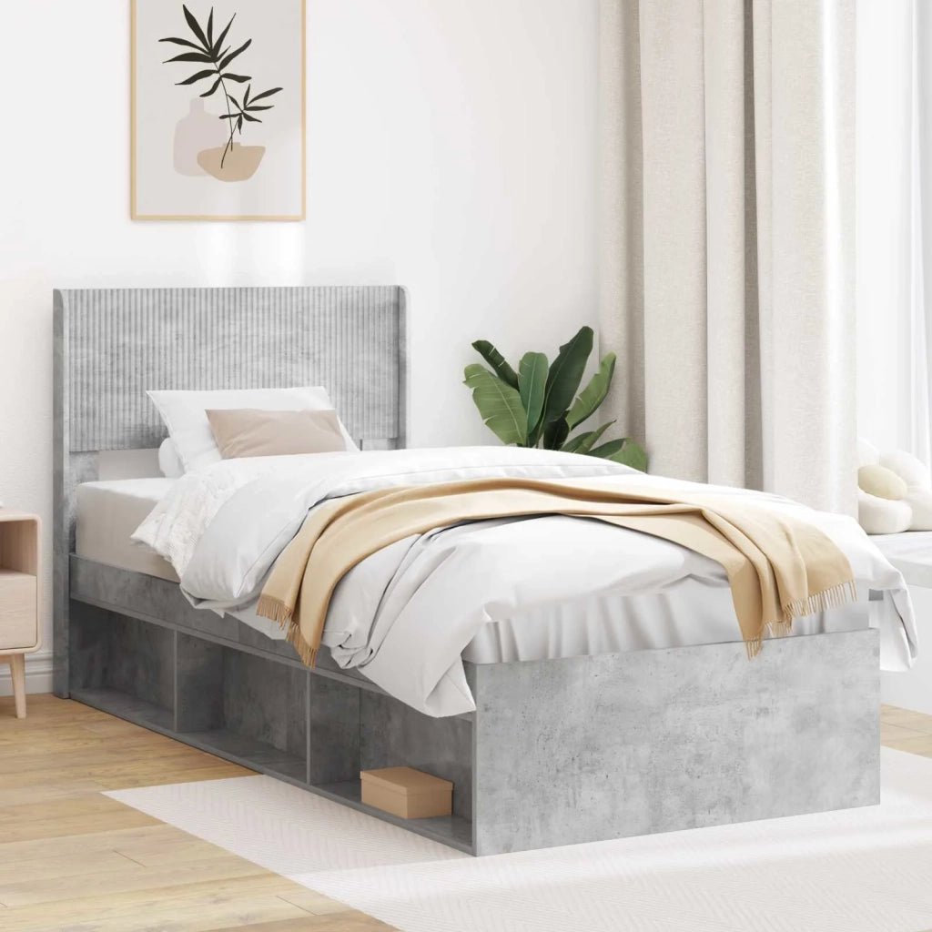 Testiera Letto Grigio Cemento PB