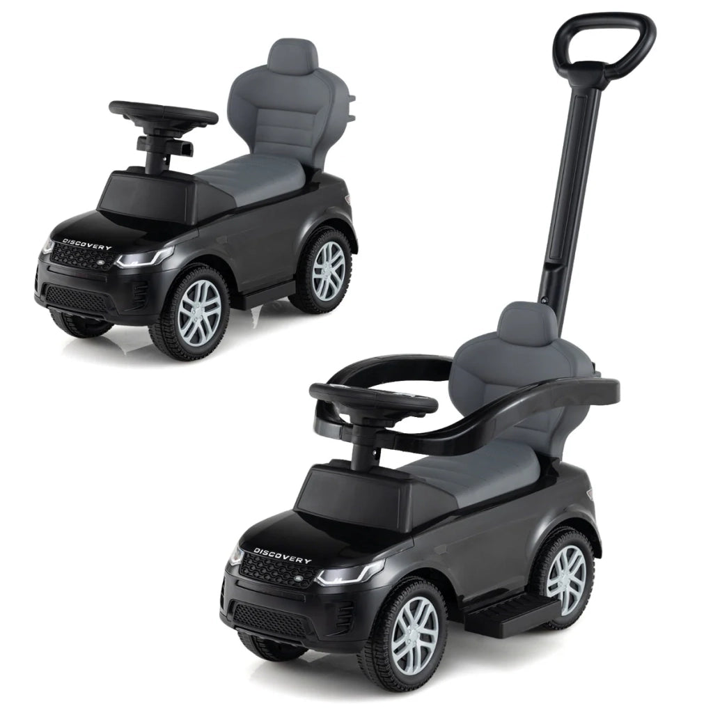 Giocattolo per auto a spinta 3 in 1 85 x 40 x 95 cm sicuro e confortevole stile moderno PP nero 20_0014679
