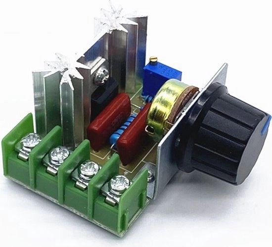 Regolatore di Tensione per Motori - 2000W - 220V - Modulo Regolatore di Tensione - Dimmer per Temperatura - Per Forni Elettrici Bollitori - Luce a Led