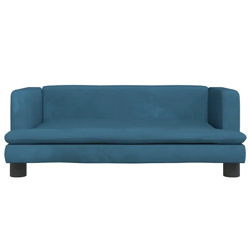 Lettino per Cani Blu 80x45x30 cm in Velluto CFW4501525