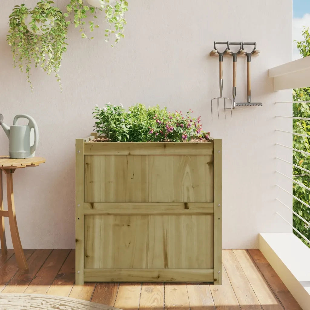 Fioriera da Giardino 70x70x70 cm in Legno di Pino Impregnato 837438