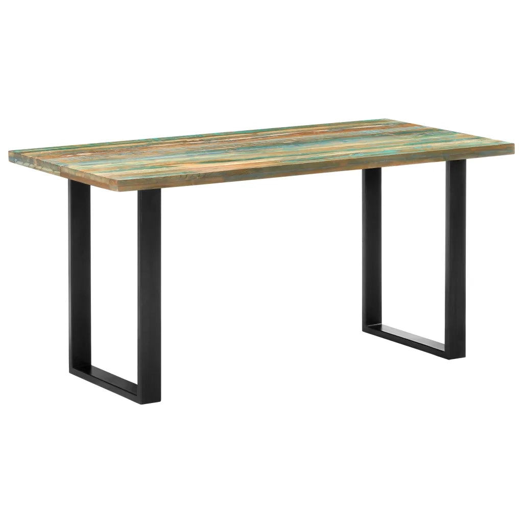 Tavolo da Pranzo 160x80x75 cm in Legno Massello di Recupero cod mxl 65489