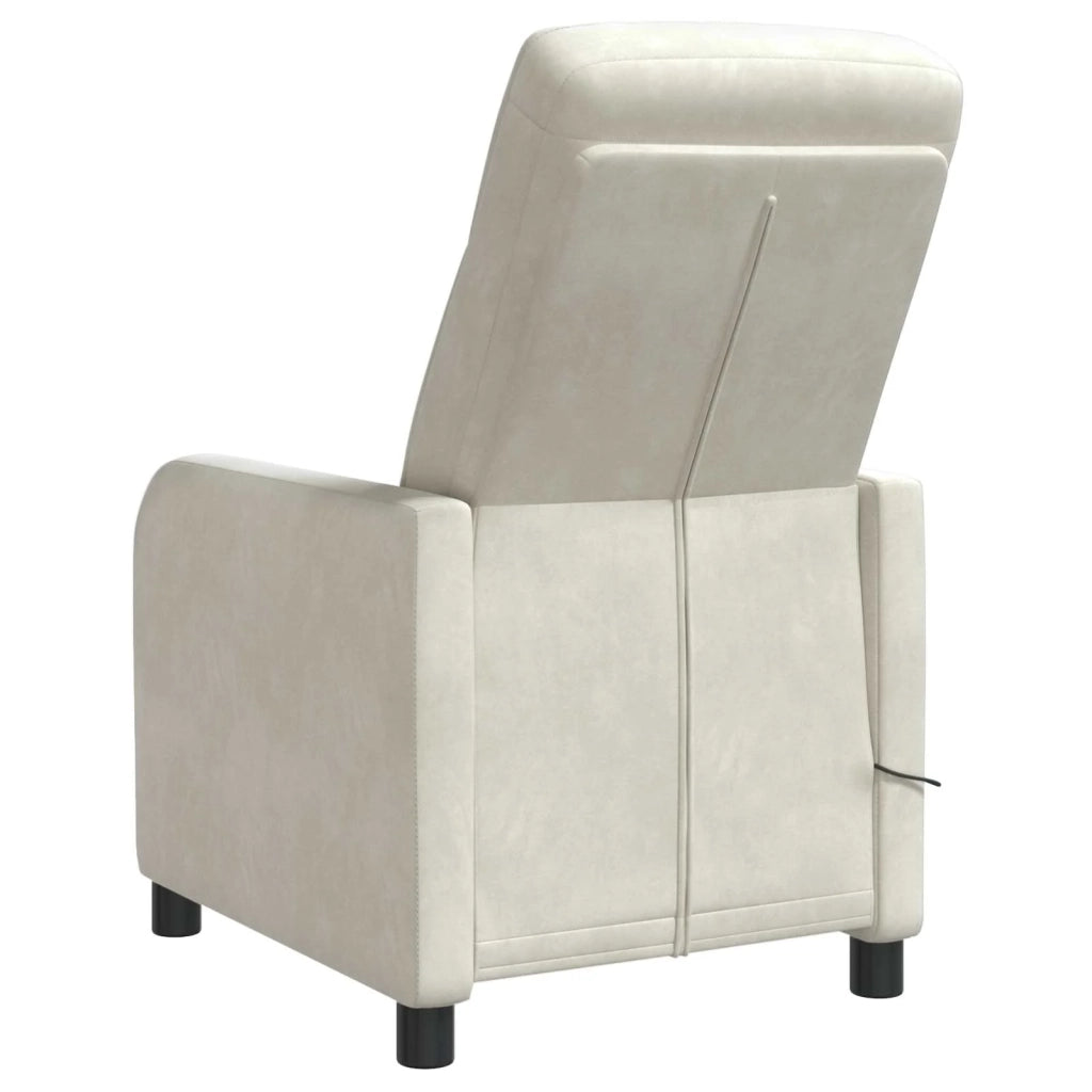 Poltrona Massaggiante Crema Velluto (V) 42035127
