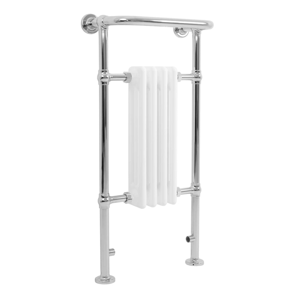 Radiatore Bagno Tradizionale 950x480mm Bianco Cromato Scaldasalviette