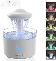 Umido per camera da letto - 7 colori diffusore a sfere rotanti con effetto pioggia - 300ml piccoli umidificatori d'aria - Diffusore di aroma con telecomando e timer - Luce divertente