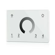 Pannello Touch DMX512 T11 da Parete, 4 Zone Mono Colore, RF 2.4GHz