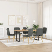 Sedie da Pranzo 6 pz Grigio Scuro in Tessuto 3315462