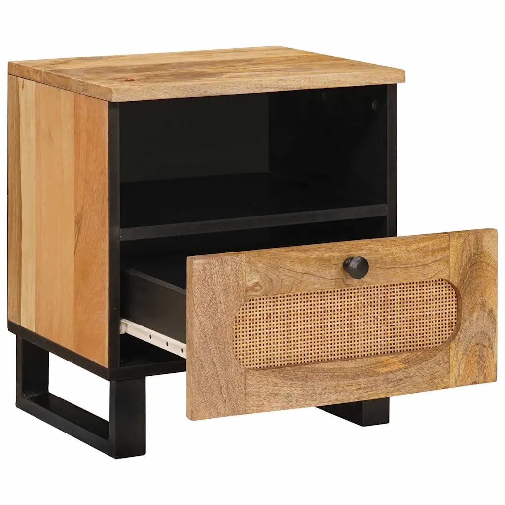 Armadio da Notte con cassetto 2 pcs Naturale 40 x 33 x 46 cm 4018051