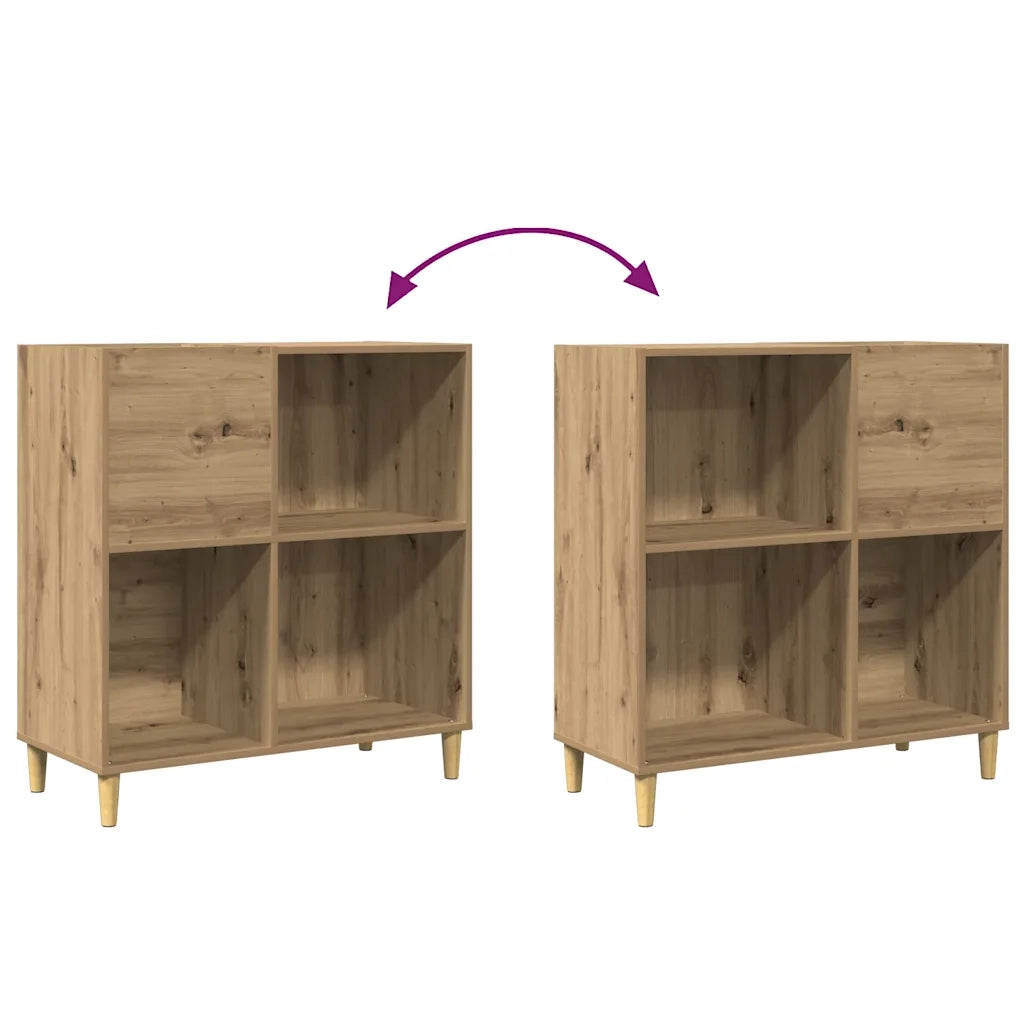 Mobile Porta Dischi Artigianale 84,5x38x89 cm Legno Multistrato 857172