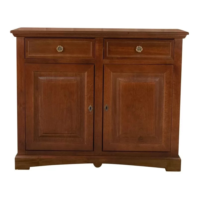 Credenza arte povera 2 ante legno noce scuro 117x46x96 - Mobili 2G