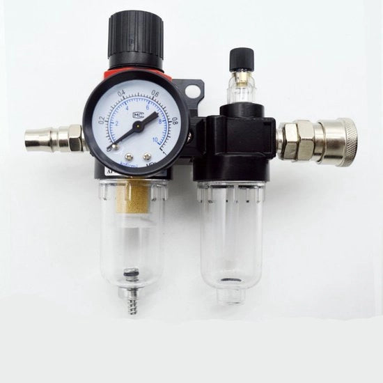 Regolatore di pressione dell'aria con separatore d'acqua e misuratore per compressore d'aria e attrezzatura