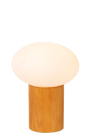 Lampada da tavolo BIRTLE 1xE27 legno vetro Lucide