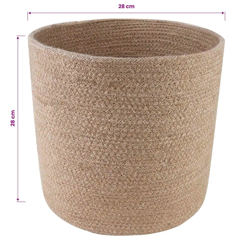 Set di Vasi per Piante 2 pcs Naturale Ø 28 x 28 cm