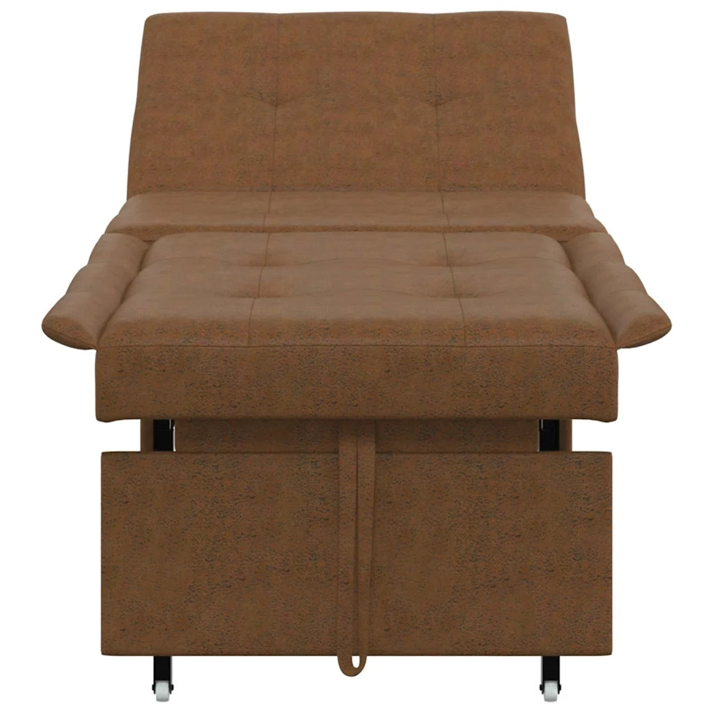 Divano letto-Sofa Letto-Daybed Marrone 194 x 67 x 82 cm Tessuto Huahua