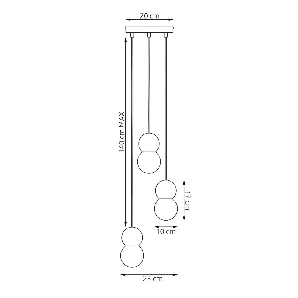 Lampada a sospensione LOOP in acciaio nero e legno