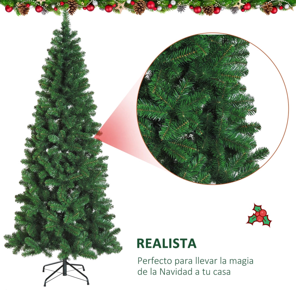Albero di Natale Artificiale ¨C zephmum ¨C Verde 210 cm 631 Punte