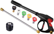 Kit di accessori per pulitore ad alta pressione Inovra Plus per M22 14MM & Karcher Connect Release K2 K3 K4 K5 K6 K7 - Con estensione di maniglia e Dirt Lance - Bocchetta di pulizia regolabile - 4000 PSI