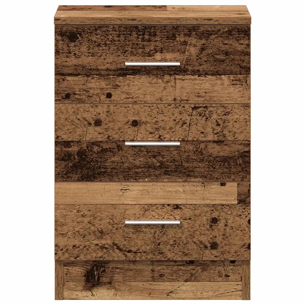 Comodino | Armadio da Notte | Mobiletto da notte Legno Antico 38x35x55 cm in Legno Multistrato