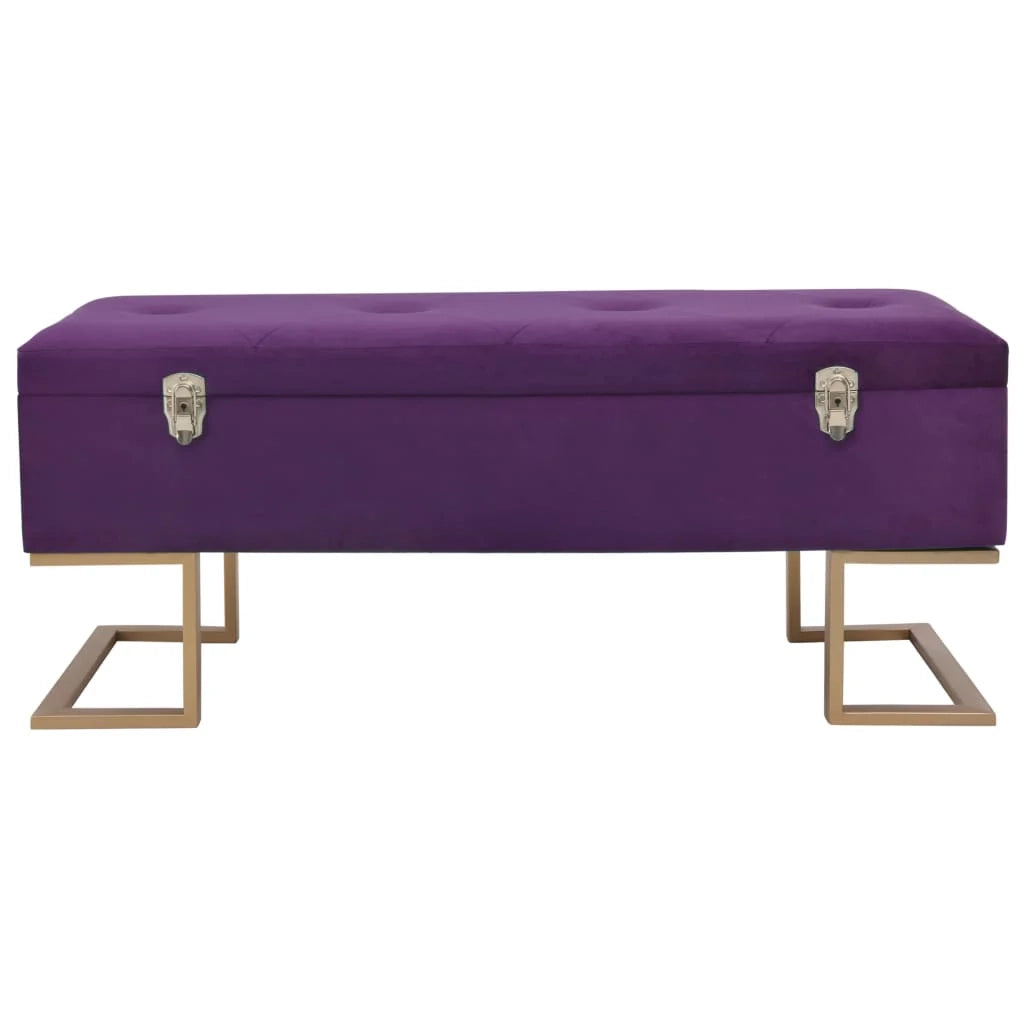 Panca panca con vano portaoggetti 105 cm velluto viola 02_0010749