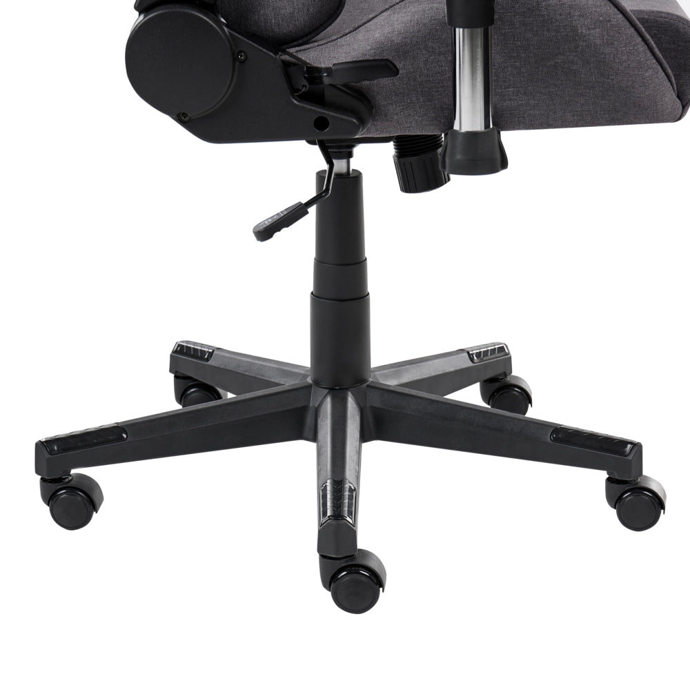 Sedia da ufficio ergonomica in tessuto con braccioli regolabili di colore grigio scuro poltrona gaming stile moderno