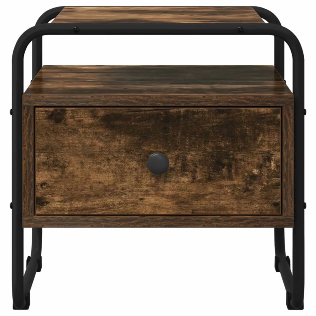 Armadio da Notte Rovere Fumo 40 x 39,5 x 40 cm 8007675