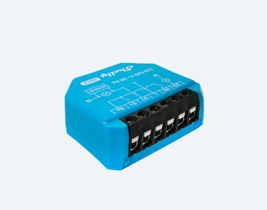 Shelly 2L Gen3 - Interruttore intelligente 2 canali senza neutro Wi-Fi/BT/Matter ·