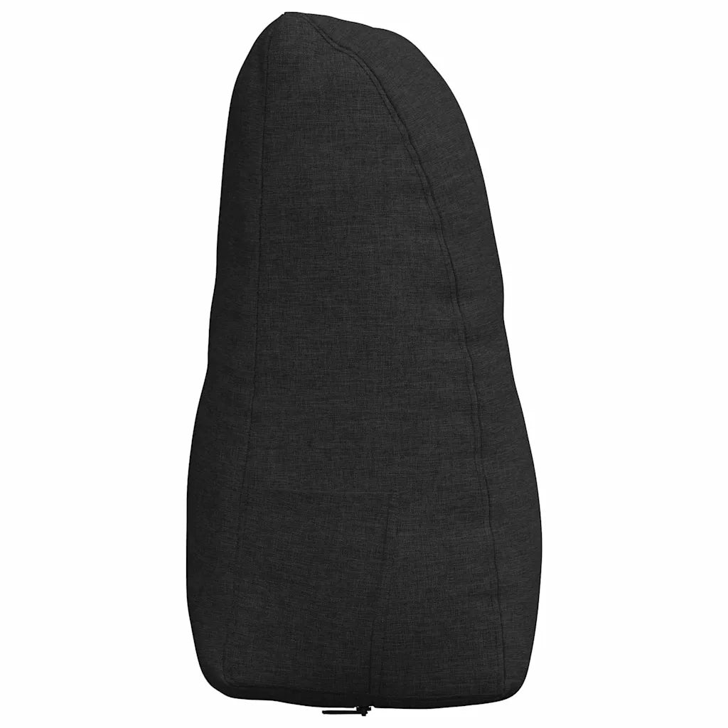 Cuscino per Schiena Nero 80 x 24 x 50 cm Tessuto 42014414