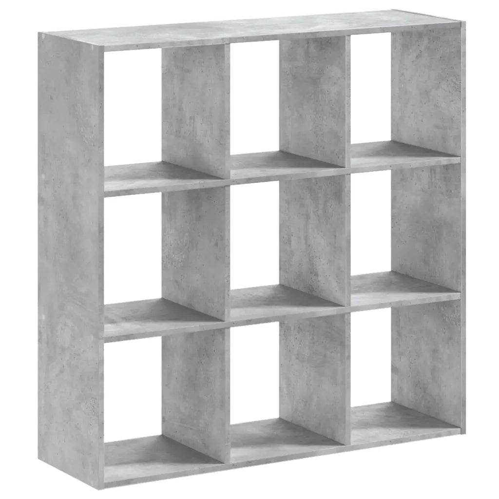 Libreria Grigio Cemento 102x32x102 cm in Legno Multistrato 852819