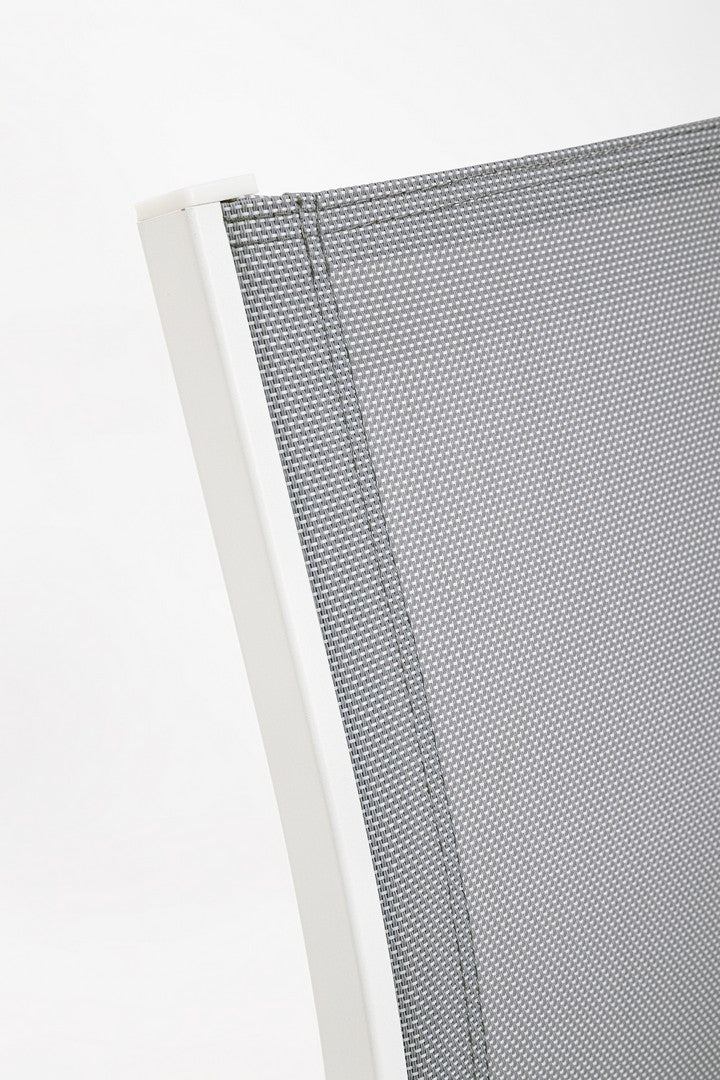 Set Tavolo e 3 Sedie da Giardino in Alluminio Kallen Bianco