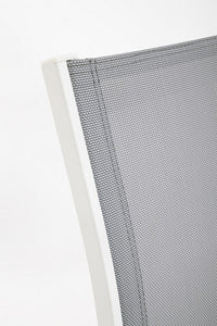 Set Tavolo e 3 Sedie da Giardino in Alluminio Kallen Bianco